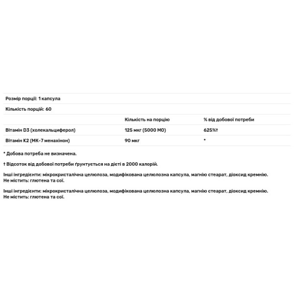 Вітамін K2+D3, Vitamin K2+D3, FutureBiotics, 60 капсул