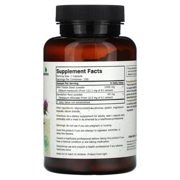 Розторопша, Milk Thistle, FutureBiotics, 1000 мг, 150 капсул