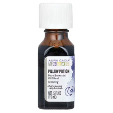 Масло з лавандою і хмелем 15 мл, Aura Cacia Pillow Potion, настоянка для подушок