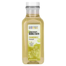 Пена для ванны, Aura Cacia Bubble Bath, для ароматерапии, спокойная ромашка, 384 мл.
