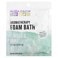 Пена для ванны с ароматом имбиря и мяты, Aura Cacia Aromatherapy Foam Bath, 70,9 г