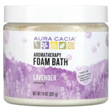 Пена для ванн с ароматом лаванды, Aura Cacia Foam Bath, расслабляющая, 397 г