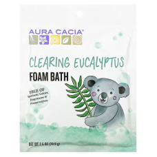 Пена для ванны с эвкалиптом, Aura Cacia Foam Bath, очищающая, 70,9 г.