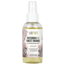 Ароматерапевтический спрей пачули и сладкий апельсин, Aura Cacia Room & Body Mist, для комнаты и тела, 118 мл.