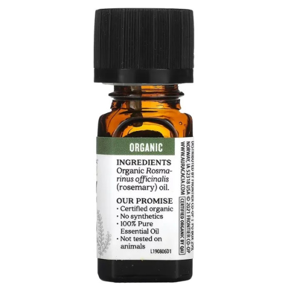 Олія розмарину, Oil Rosemary, Aura Cacia, Pure Essential Oil, органік, чиста, ефірна, 7,4 мл