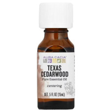 Ефірна олія техаський кедр, Aura Cacia Texas Cedarwood, 15 мл