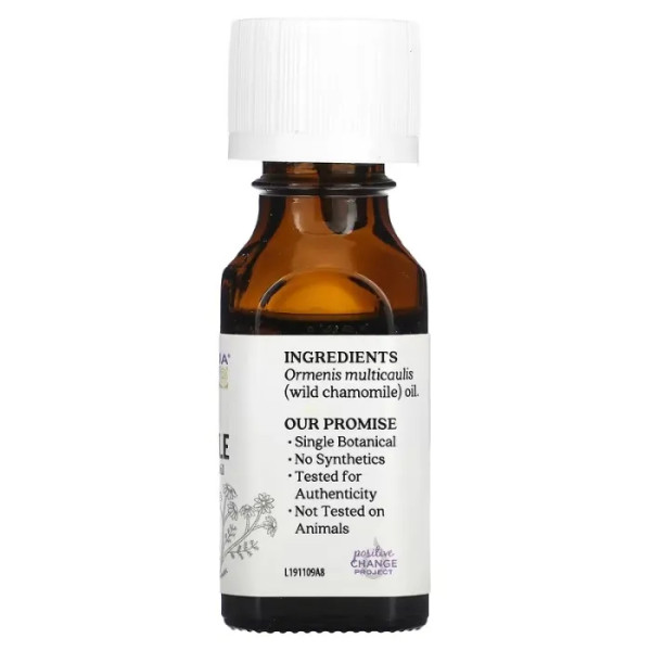 Ефірне масло дикої ромашки, Wild Chamomile, Aura Cacia, 15 мл