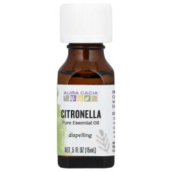 Ефірна олія цитронели 15 мл, Aura Cacia Essential Oil Citronella, 100% чиста