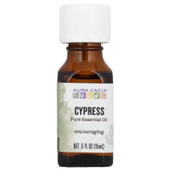 Масло кипарису 15 мл, Aura Cacia Essential Oil Cypress, 100% чисте, ефірне
