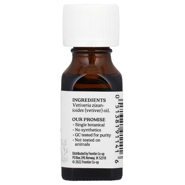 Олія ветиверу, Essential Oil Vetiver, Aura Cacia, чиста, ефірна, 15 мл