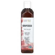 Масло виноградних кісточок 473 мл, Aura Cacia Grapeseed Oil, для догляду за шкірою