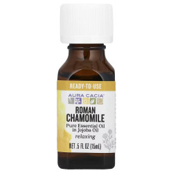 Масло ромашки, Aura Cacia Roman Chamomile, 15 мл, расслабляющее