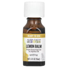 Ефірна олія лимонної меліси, Aura Cacia Lemon Balm, 15 мл