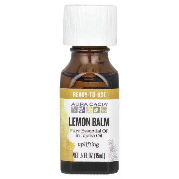 Масло меліси, піднесення, Lemon Balm, Aura Cacia, 15 мл