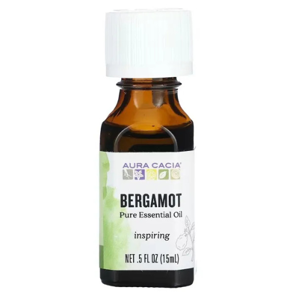 Олія бергамота, Bergamot Oil, Aura Cacia, Pure Essential Oil, чиста, ефірна, 15 мл