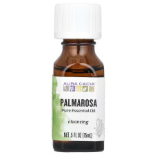 Масло пальмарози, Aura Cacia Palmarosa Oil, чисте ефірне, 15 мл.