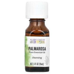 Масло пальмарозы, Aura Cacia Palmarosa Oil, чистое эфирное, 15 мл.