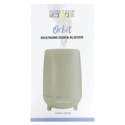 Ультразвуковий дифузор для ефірних олій з USB, Aura Cacia USB Ultrasonic Essential Oil Diffuser, 1 шт