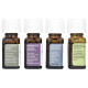 Ефірні масла, набір, Essential Oils Kit, Aura Cacia, 4 флакона по 7,4 мл