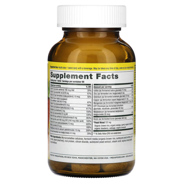 Мультивітаміни, One Daily, MegaFood, 1 в день, 90 таблеток