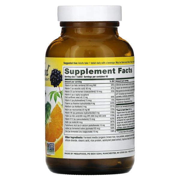 Вітаміни для чоловіків, Men Over 40 One Daily, Mega Food, без заліза, 40+, 1 в день, 90 таблеток