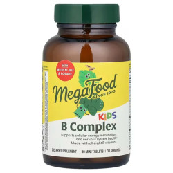 Витамин B,  Kid's B Complex, MegaFood, комплекс для детей, 30 таблеток