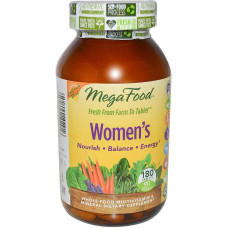 Мультивітаміни та мінерали для жінок, Mega Food Мультівітамін & Мінерал, 180 таблеток