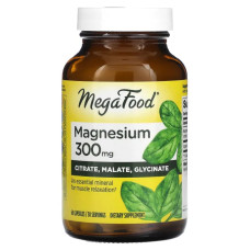 Магній 300 мг, MegaFood Magnesium, 60 капсул