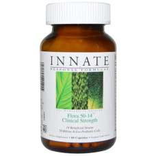 Пробіотики для травлення, клінічна ефективність, Flora 50-14 Innate Response Formulas, 60 капсул