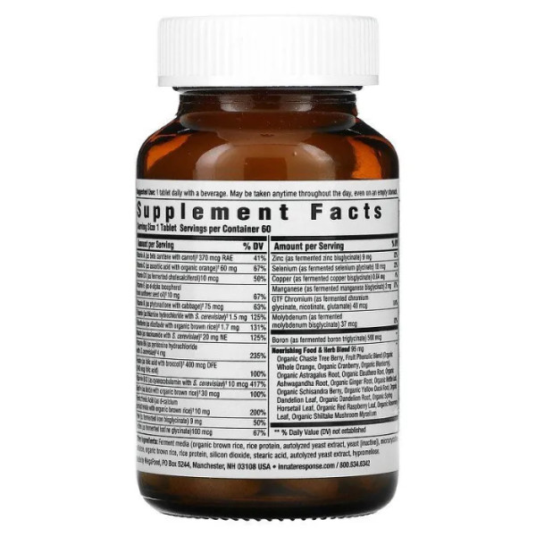 Мультивітамінні для жінок, Women's One Daily, Innate Response Formulas, 60 таблеток