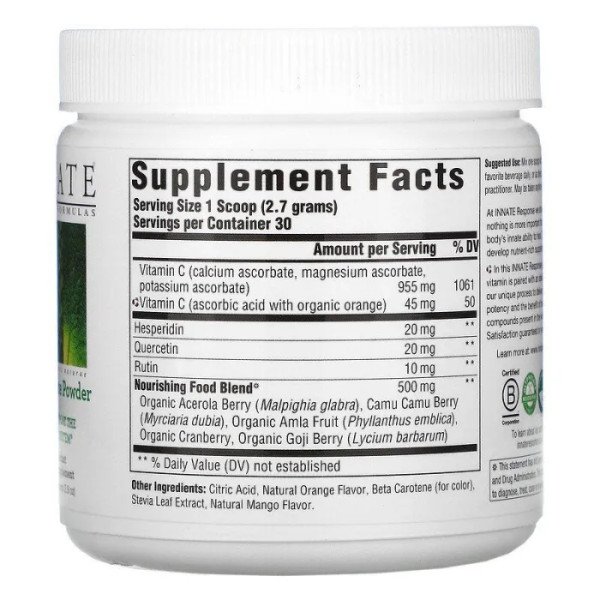 Комплекс вітаміну C, Vitamin C, Innate Response Formulas, порошок, 81 г
