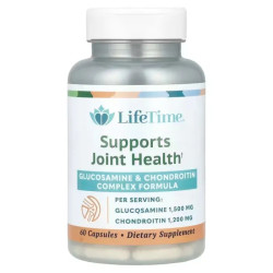 Глюкозамін та хондроїтин, LifeTime Vitamins Glucosamine & Chondroitin, 60 капсул