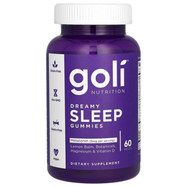 Підтримка сну, Dreamy Sleep Gummies, Goli Nutrition, 60 жувальних мармеладок