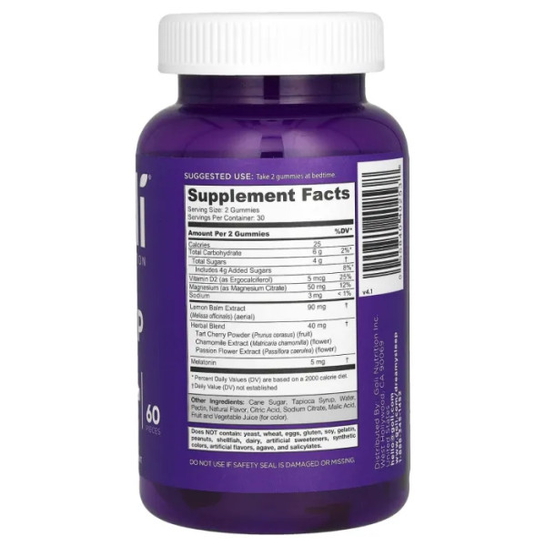 Підтримка сну, Dreamy Sleep Gummies, Goli Nutrition, 60 жувальних мармеладок