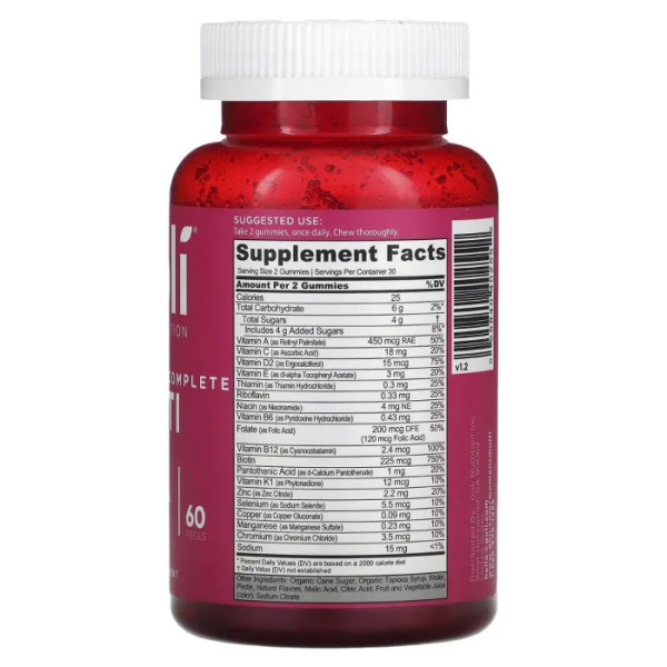 Мультивітаміни для жінок, Women's Complete Multi Gummies, Goli Nutrition, 60 жувальних цукерок