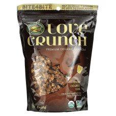 Органічна гранола преміум, смак подвійний шоколад, Premium Organic Granola Love Crunch Double Chocolate Chunk Nature's Path, 325 г