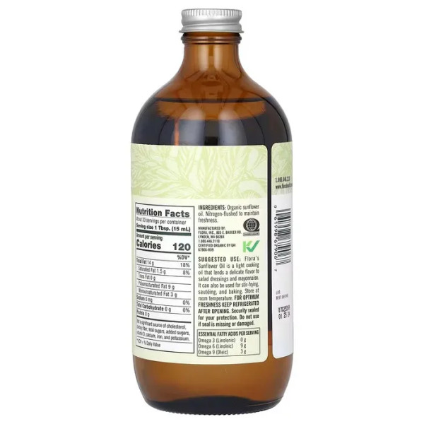 Соняшникова олія (Sunflower Oil), Flora, 500 мл