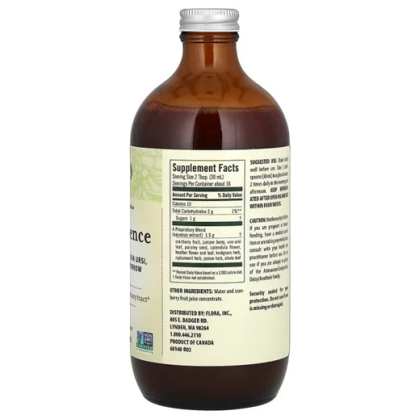 Підтримка сечовивідних шляхів, Cran-Essence, Flora, трав'яна формула, 500 мл