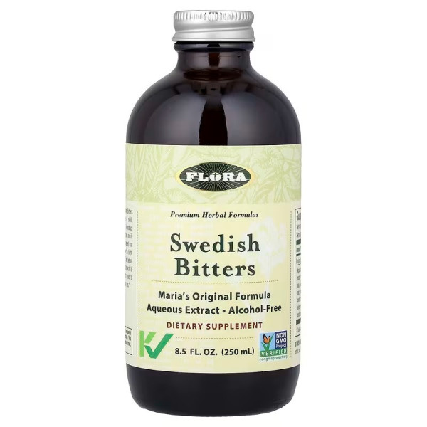 Водний екстракт шведських трав (Swedish Bitters), Flora, 250 мл
