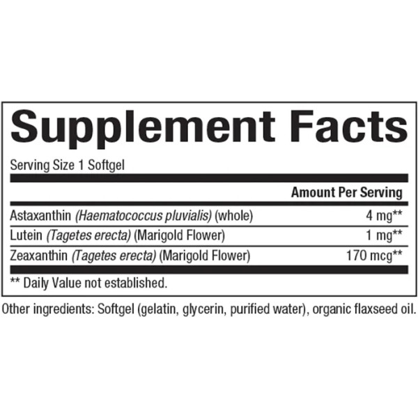 Астаксантин плюс, Astaxanthin Plus, Natural Factors, 4 мг, 60 гелевих капсул