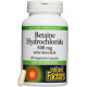 Бетаїну гідрохлорид, Betaine HCl, Natural Factors, 500 мг, 90 вегетаріанських капсул
