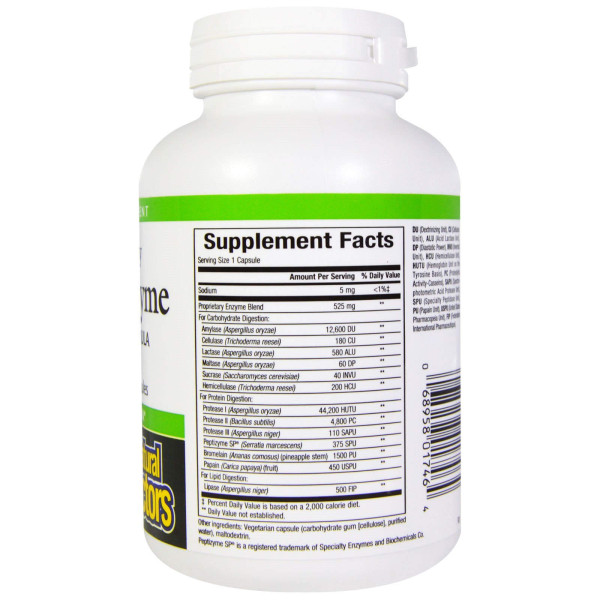 Мульти Ензими, Multi Enzyme High Potency, Natural Factors, 120 капсул