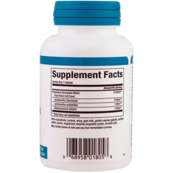 Ацидофилус і бифидус, Acidophilus & Bifidus, Natural Factors, 10 млрд, 90 капсул
