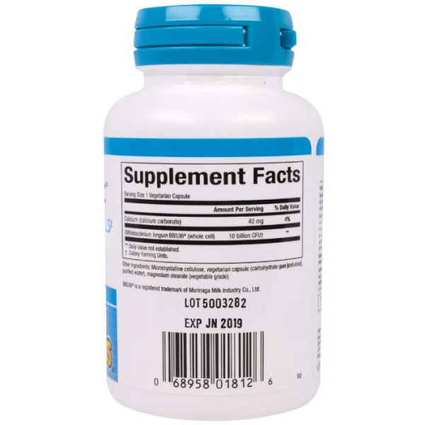 Пробіотик BB536, TravelBiotic, Natural Factors, 10 млрд, 60 капсул