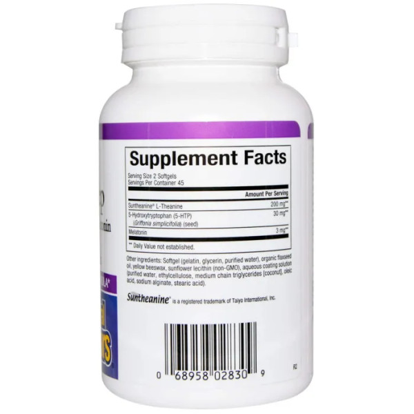 5-НТР стрес релакс (Stress-Relax, Tranquil Sleep), Natural Factors, 90 капсул