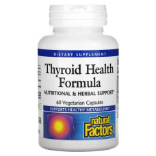 Здоров'я щитовидної залози, Natural Factors Thyroid Health Formula, 60 капсул