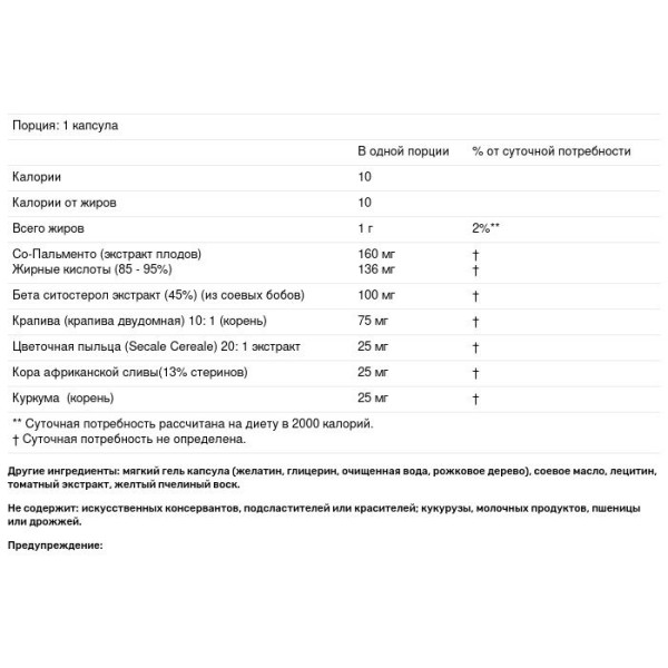 Здоров'я простати, Prostate Health, Natural Factors, комплексна трав'яна формула, 60 капсул