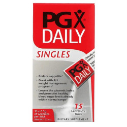PGX, стики, Natural Factors PGX Daily, 15 стиков по 2.5 г