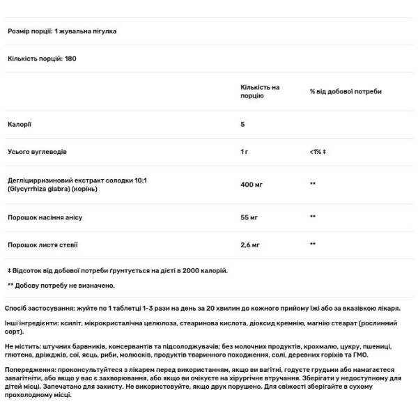 Корінь солодки, DGL, Licorice Root, Natural Factors, екстракт, 180 жувальних таблеток