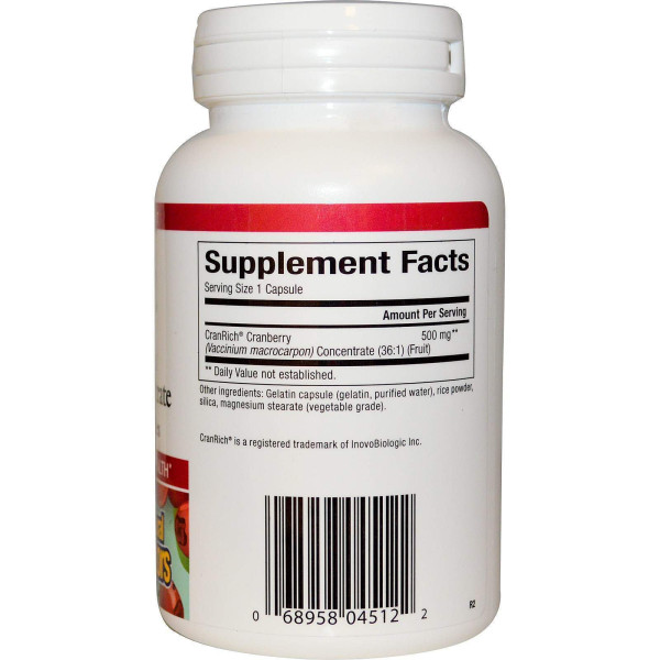 Журавлина екстракт (суперконцентрат), Cranberry Concentrate, Natural Factors, 500 мг, 90 капсул